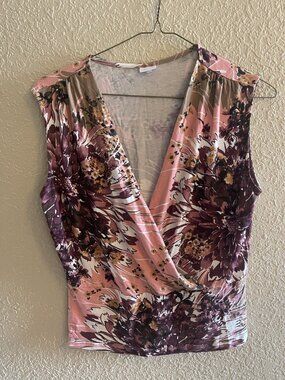 Multi Color Wrap Blouse